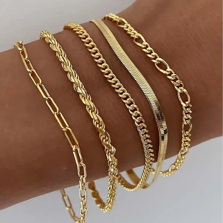 Set de pulseras Ellis Renner | Dorado