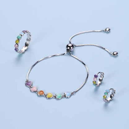 Pulsera ajustable de plata de ley con huella de pata de perro