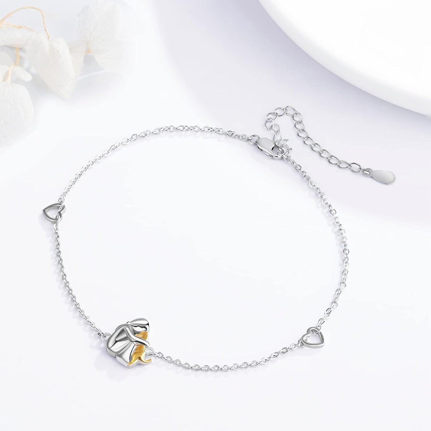 Pulsera ajustable de amistad con temática de perros