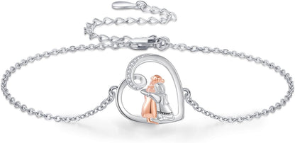 Pulsera ajustable de amistad con temática de perros