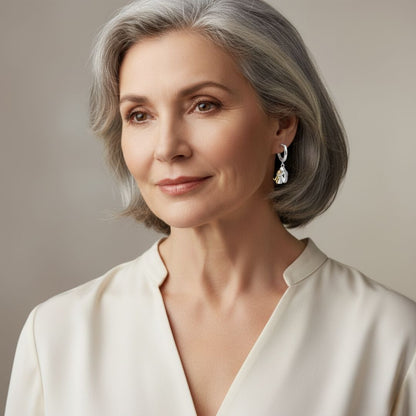 Ginny™ - Pendientes con icono de perro (cierre redondo)